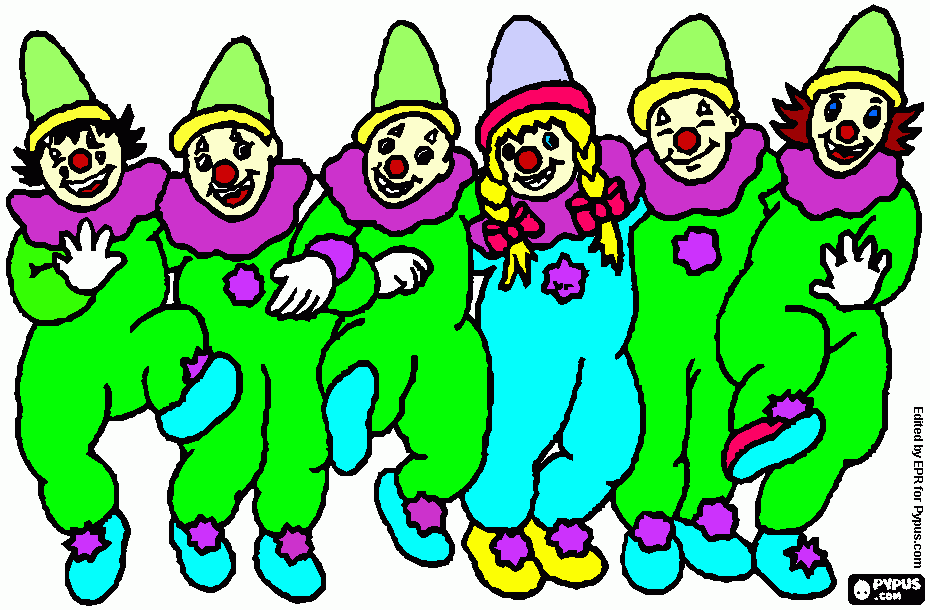 gratis malvorlagen Marie Clowns