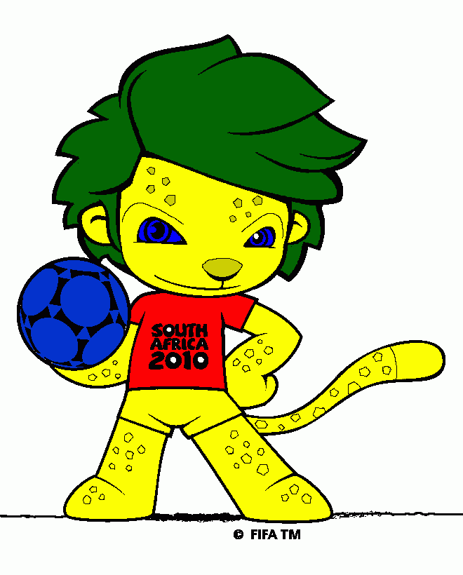 gratis malvorlagen Maskottchen WM