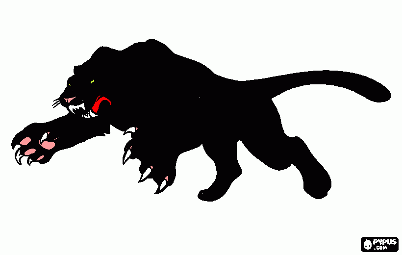 gratis malvorlagen Mein Panther