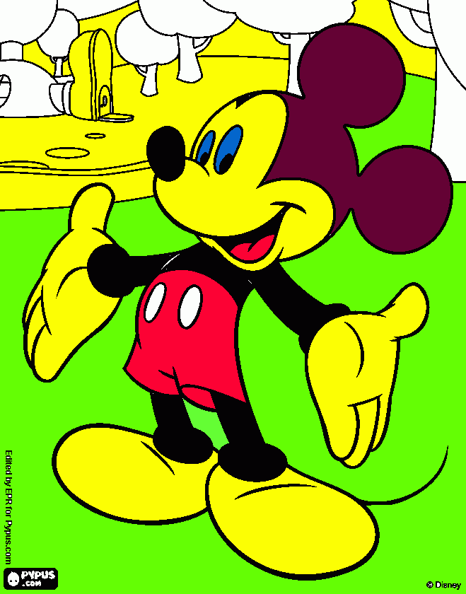 gratis malvorlagen mickey