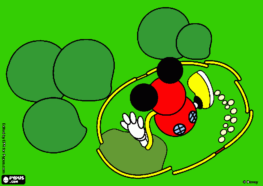 gratis malvorlagen Mickeys Haus