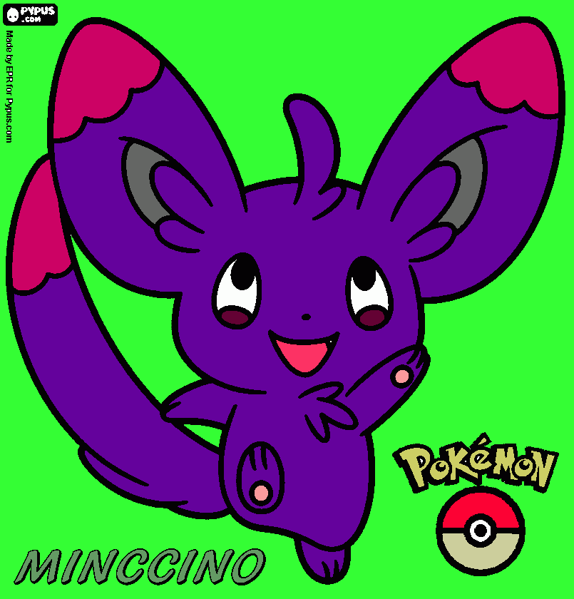 gratis malvorlagen Minccino