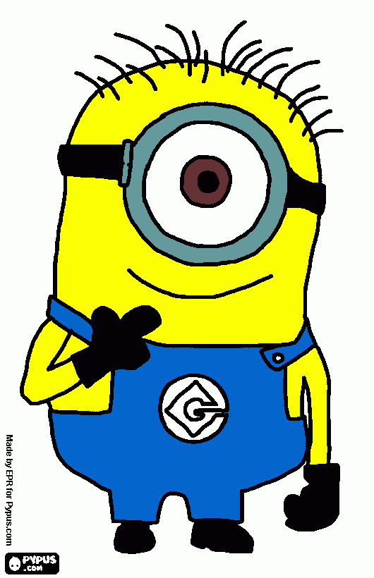 gratis malvorlagen minion ausgemalt