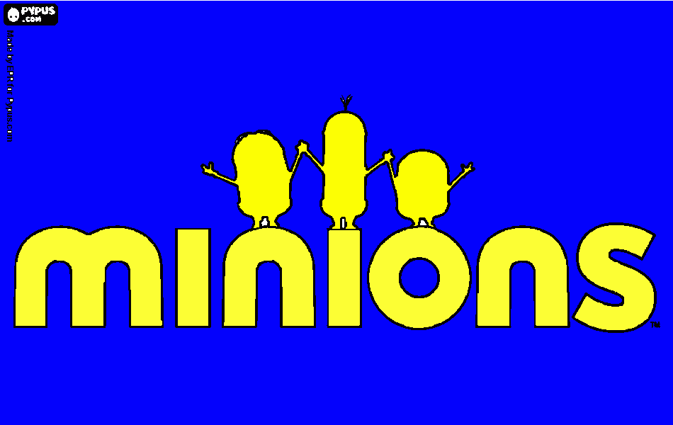 gratis malvorlagen minions logo