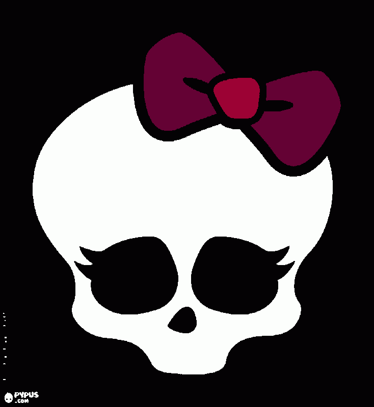 gratis malvorlagen Monster high kopf