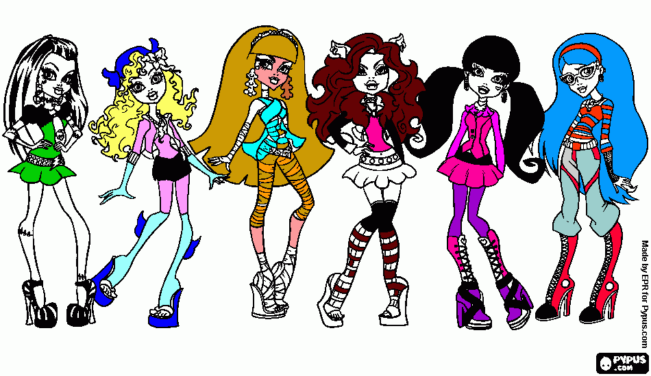 gratis malvorlagen monster high