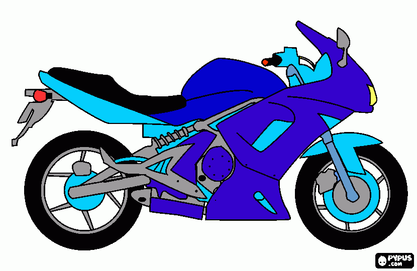 gratis malvorlagen Motoorad