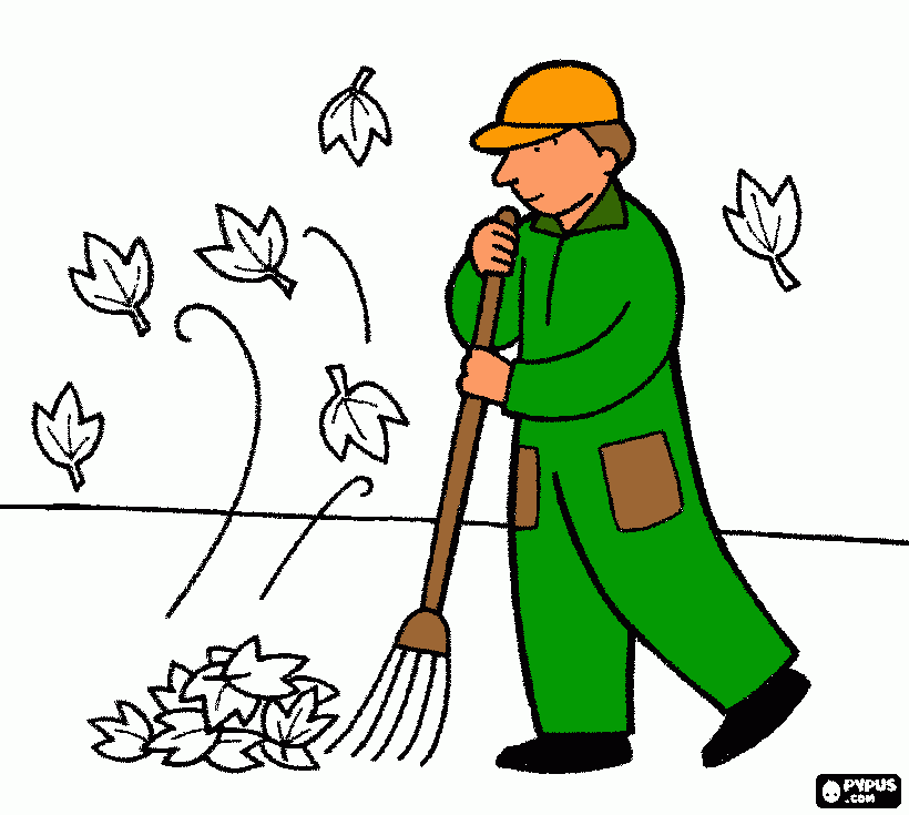 gratis malvorlagen Müllmann