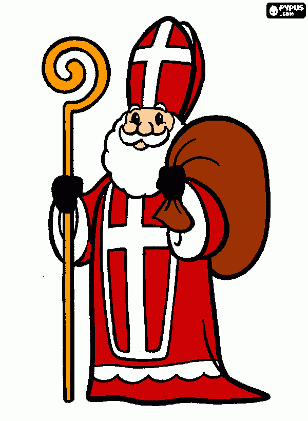 gratis malvorlagen nikolaus