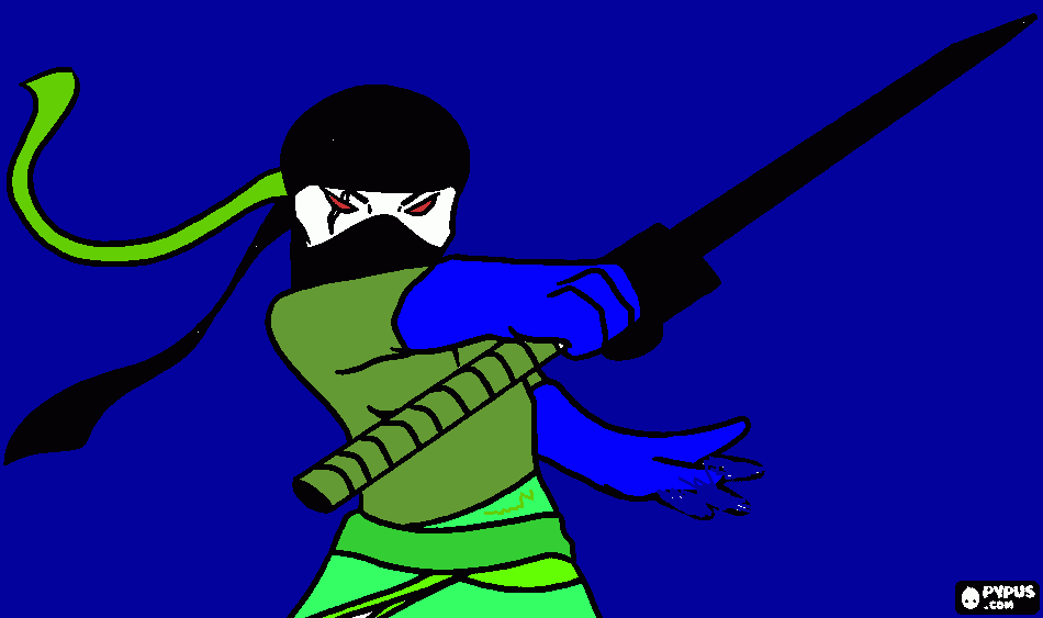 gratis malvorlagen Ninja Philip