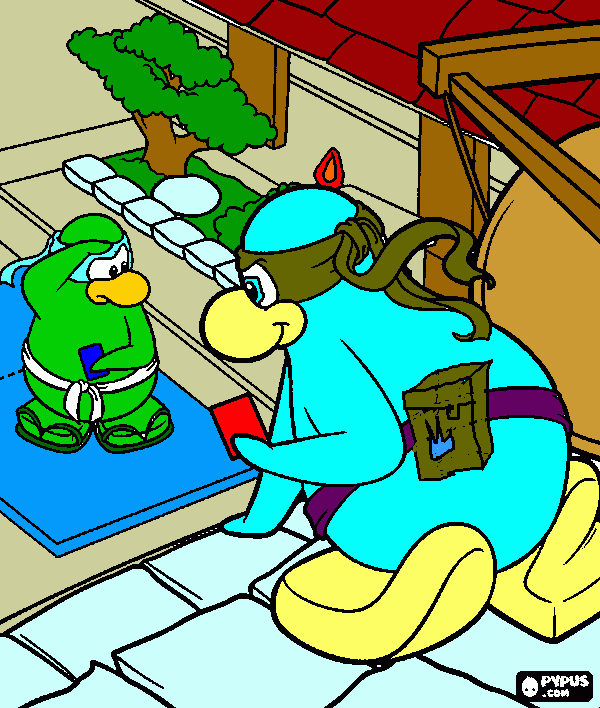 gratis malvorlagen ninja pinguin