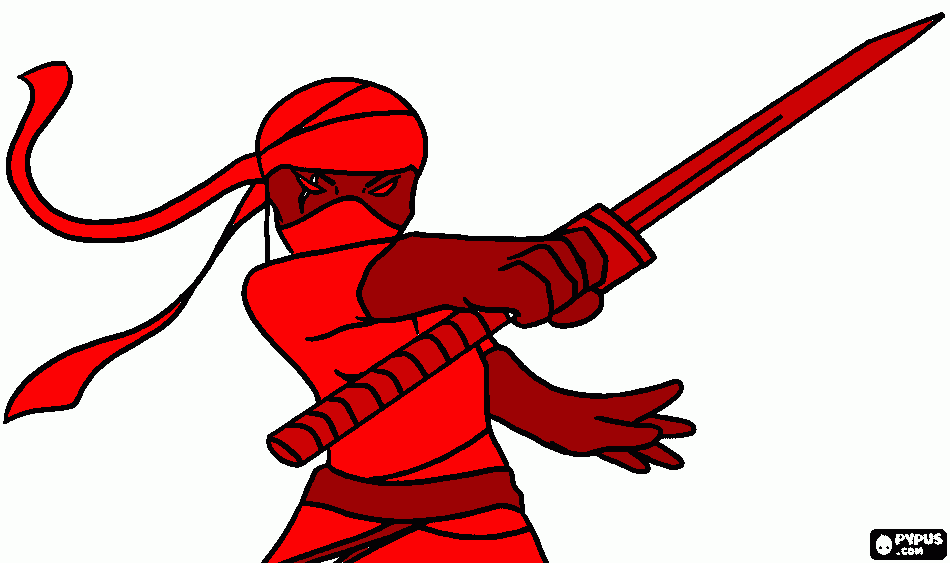 gratis malvorlagen Ninja3