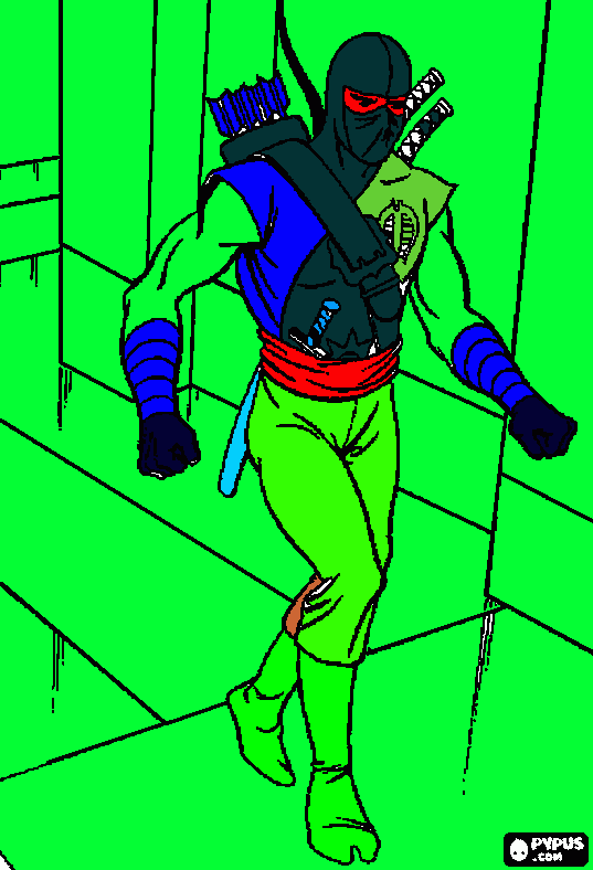 gratis malvorlagen Ninja