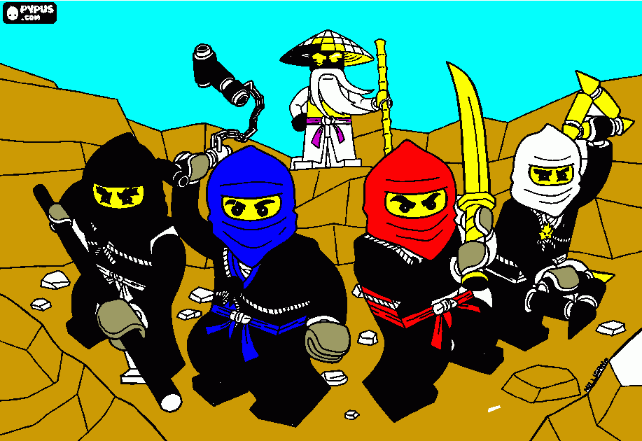 gratis malvorlagen Ninjago-Bild