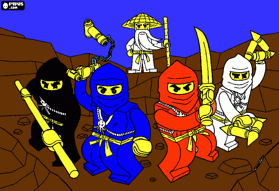 gratis malvorlagen ninjago klettis