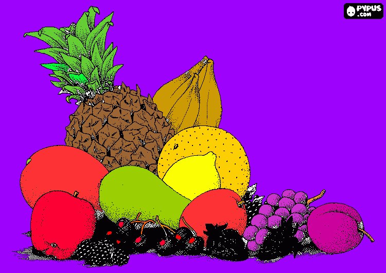 gratis malvorlagen Obst