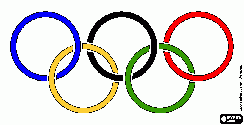 gratis malvorlagen Olympische Ringe
