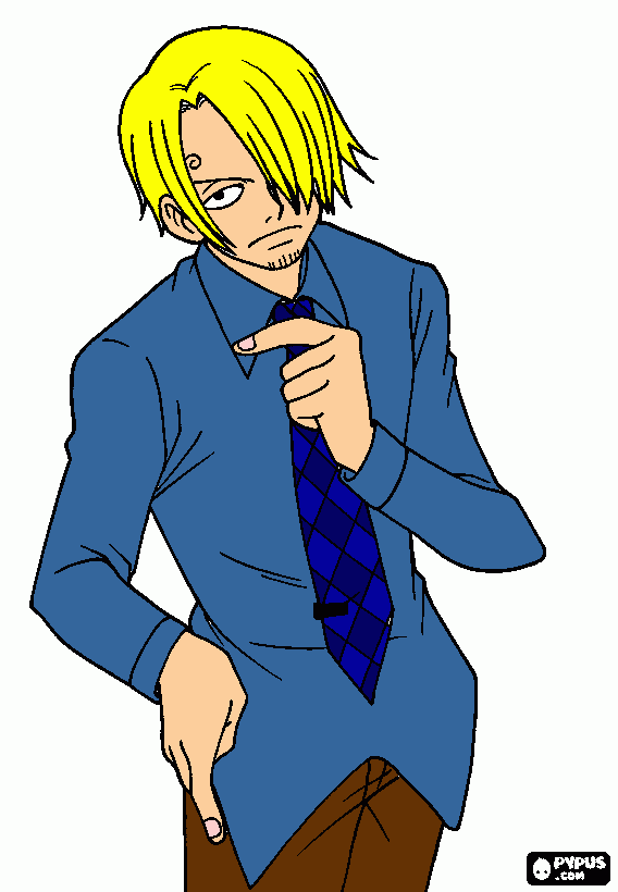 gratis malvorlagen One Piece Sanji