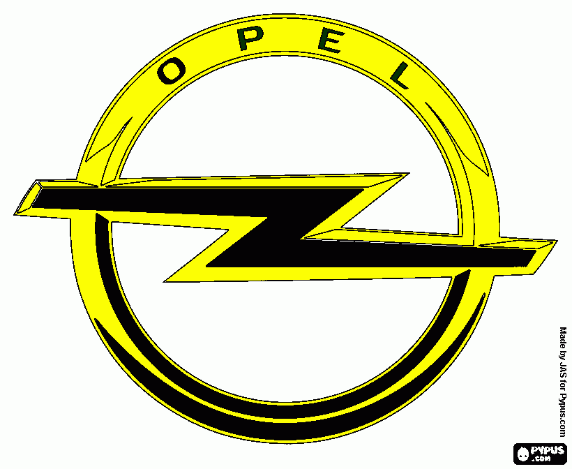 gratis malvorlagen Opel Logo