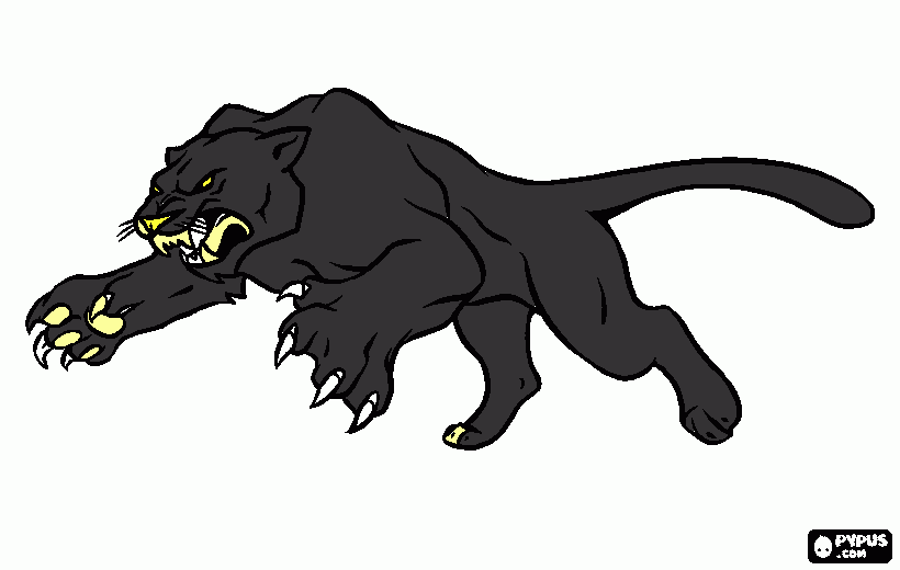 gratis malvorlagen panther