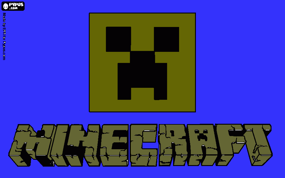 gratis malvorlagen Pascal´s Minecraft