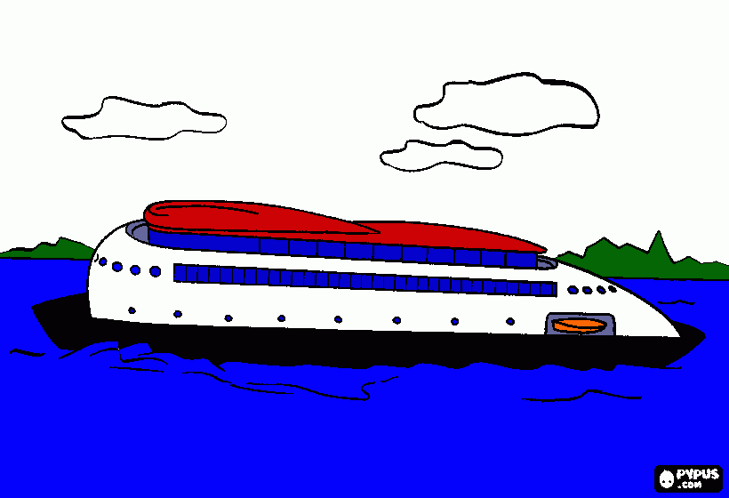 gratis malvorlagen Passagierschiff
