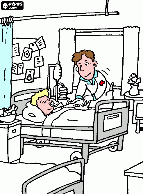 gratis malvorlagen Patientenzimmer