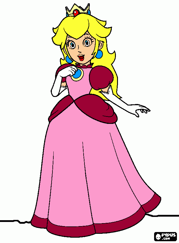 gratis malvorlagen Peach