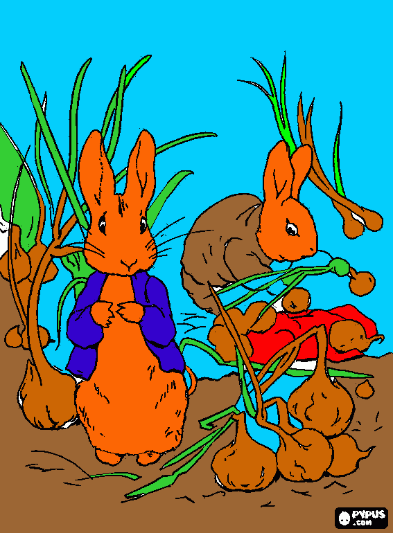 gratis malvorlagen Peter Hase