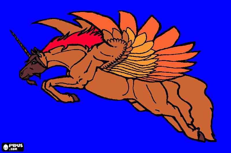 gratis malvorlagen Pferd Wolpertinger