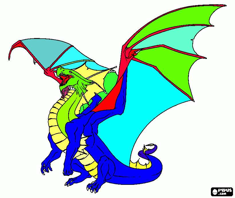 gratis malvorlagen Philip Zeisler Drache