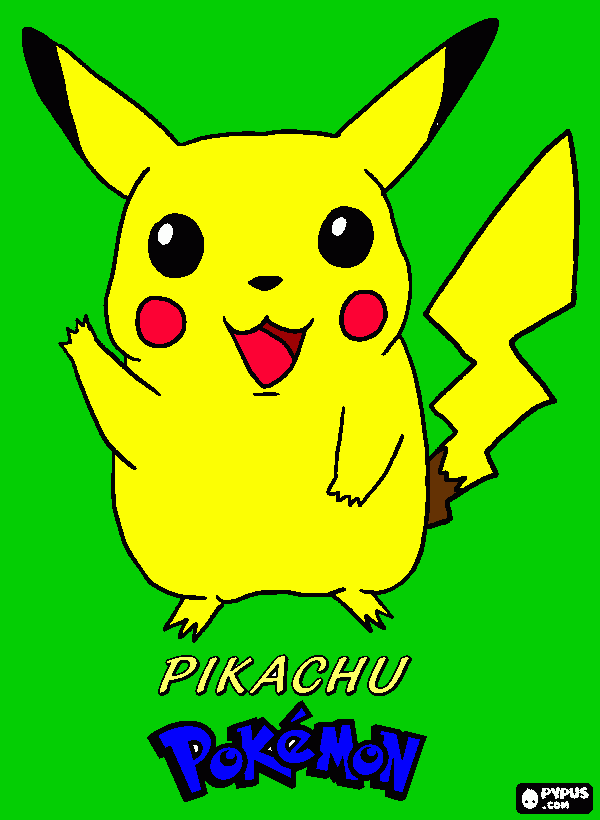 gratis malvorlagen Pikachu                                                                                                                                                                                                               Pikachu                                  
