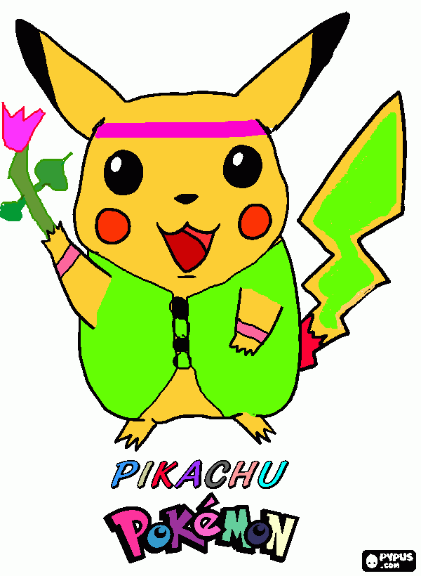 gratis malvorlagen Pikachu