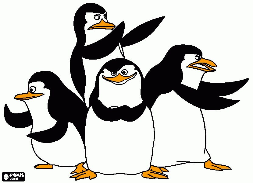 gratis malvorlagen Pinguine