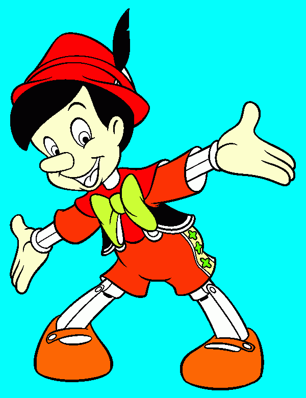 gratis malvorlagen Pinochio