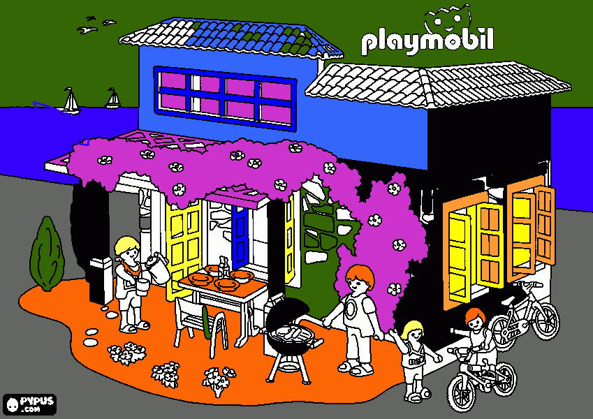 gratis malvorlagen Playmobilbild