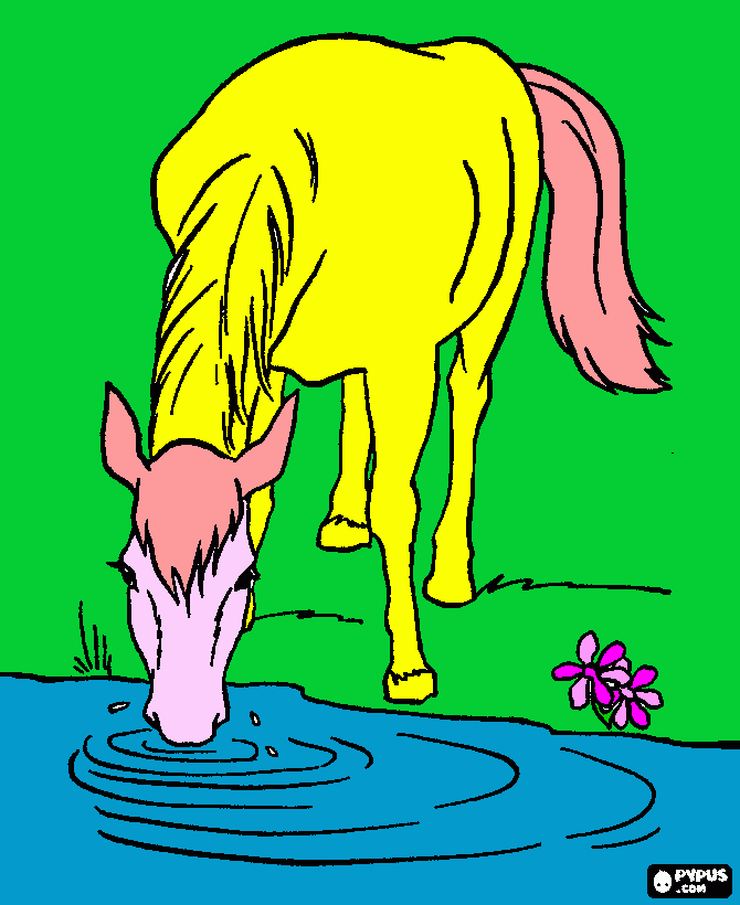 gratis malvorlagen Pony 3