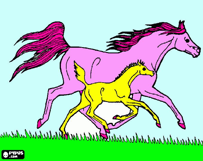 gratis malvorlagen Pony 4