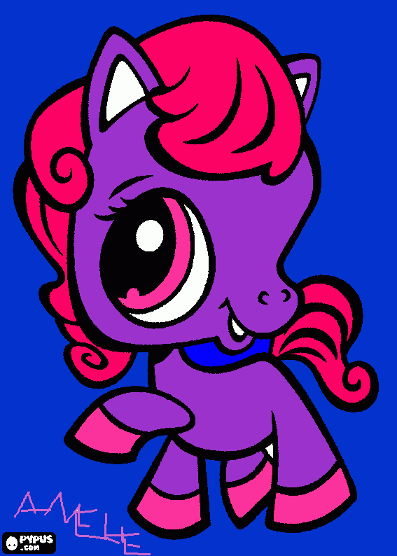 gratis malvorlagen Pony für Mama