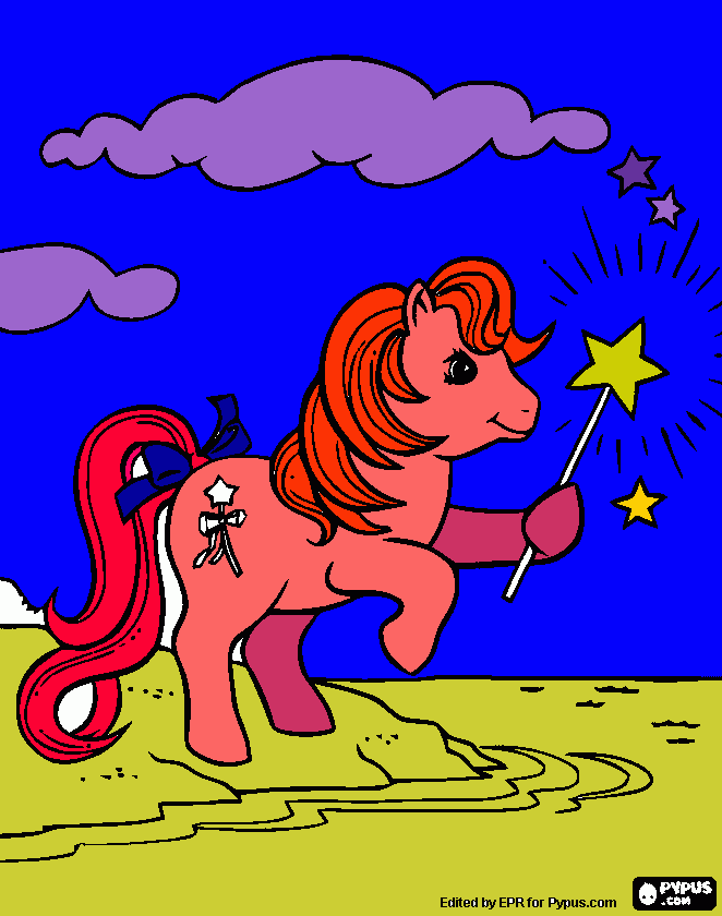 gratis malvorlagen Pony