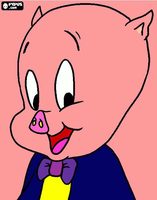 gratis malvorlagen porky pig