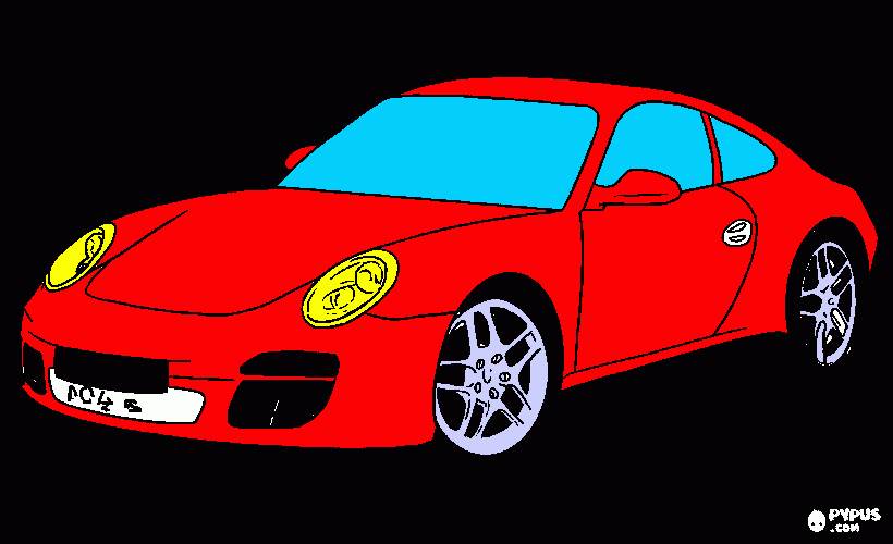 gratis malvorlagen porsche caimann