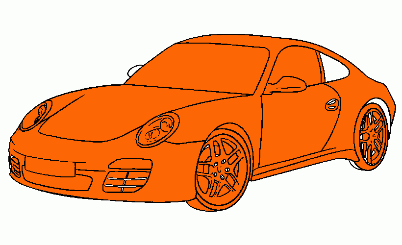 gratis malvorlagen porsche