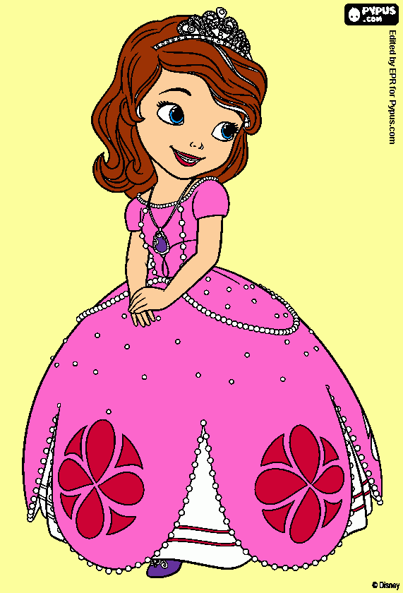 gratis malvorlagen Prinzessin Sofi