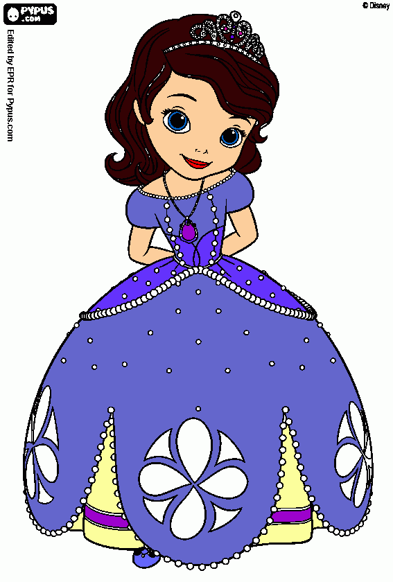 gratis malvorlagen Prinzessin Sofia