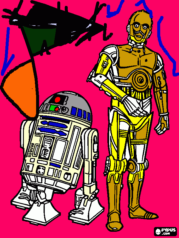 gratis malvorlagen R2D2