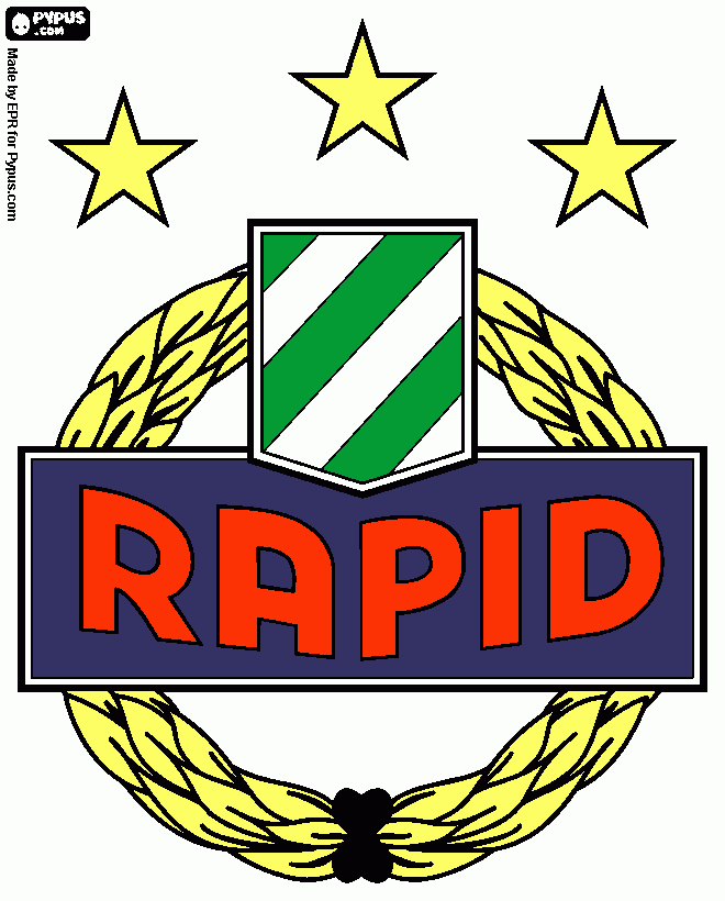 gratis malvorlagen Rapid Wien Logo