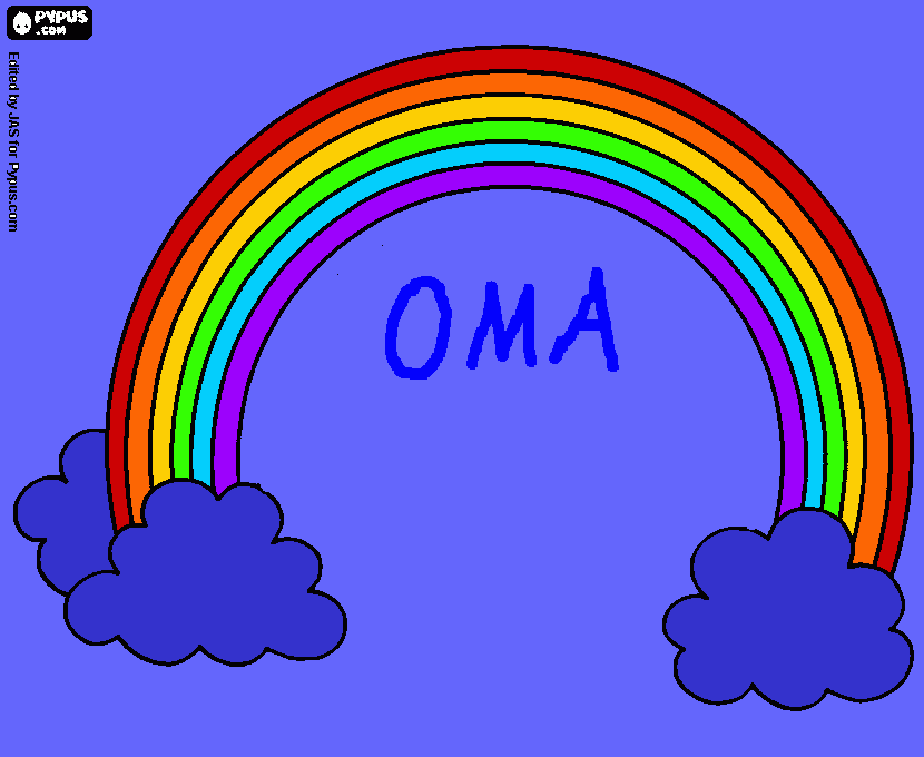 gratis malvorlagen Regenbogen2