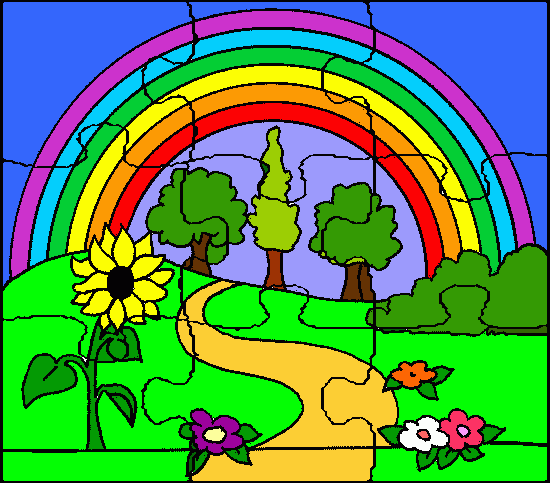 gratis malvorlagen Regenbogen