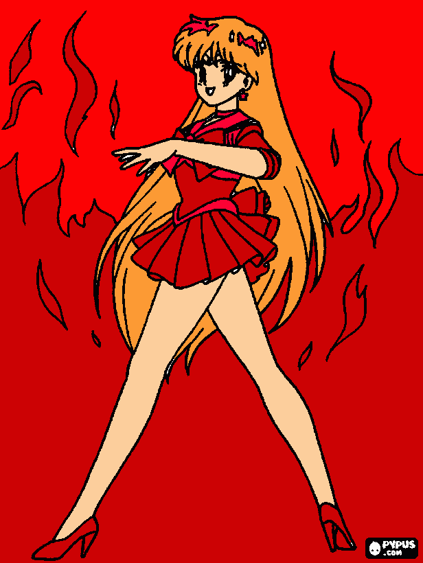 gratis malvorlagen rei hino verwandlung in sailor mars